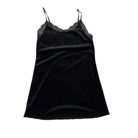 INC Lace-Trim Velvet Chemise Nightgown Size Small - Picture 1 of 5